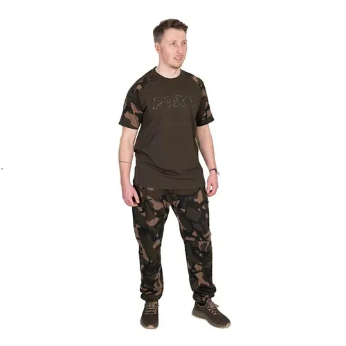 Fox  Khaki/Camo Outline Print T Shirt Size XL