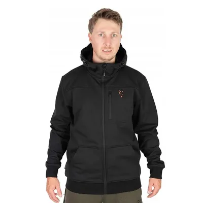 Fox Collection Soft Shell Jacket Blakc & Orange Size XL