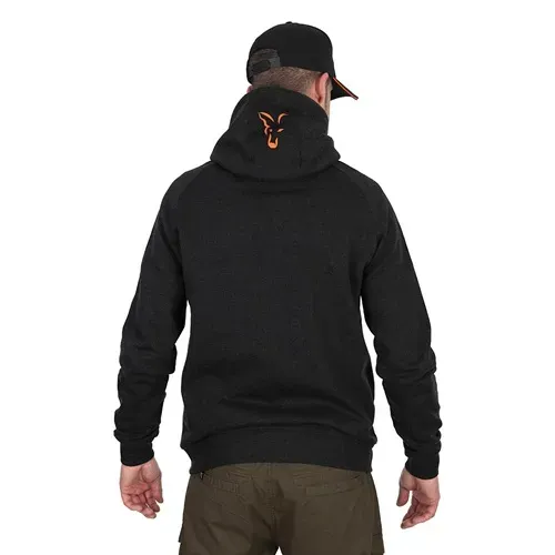 Fox Collection Lw Hoody Black & Orange Size 2XL