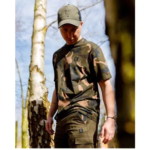 Fox Aop Camo Print T Shirt Camo Size XL