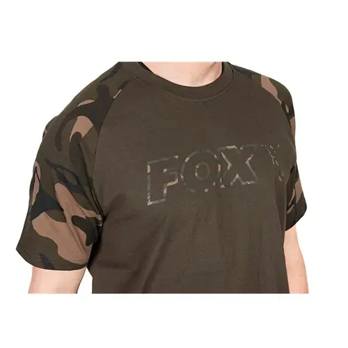 Fox Khaki/Camo Outline Print T Shirt Size S