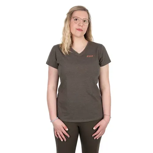 Fox Womens V Neck T-Shirt Size L 16/18