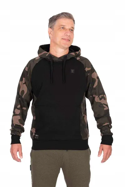 FOX PULLOVER PREMIUN 310 HOODY BLACK/CAMO 2XL CFX436
