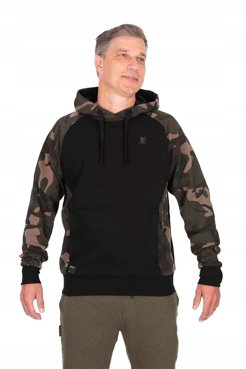 FOX PULLOVER PREMIUN 310 HOODY BLACK/CAMO 2XL CFX436