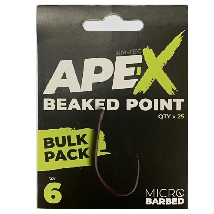 Ridgemonkey Ape-X Straight Point Bulk Pack 25 unid Size 6