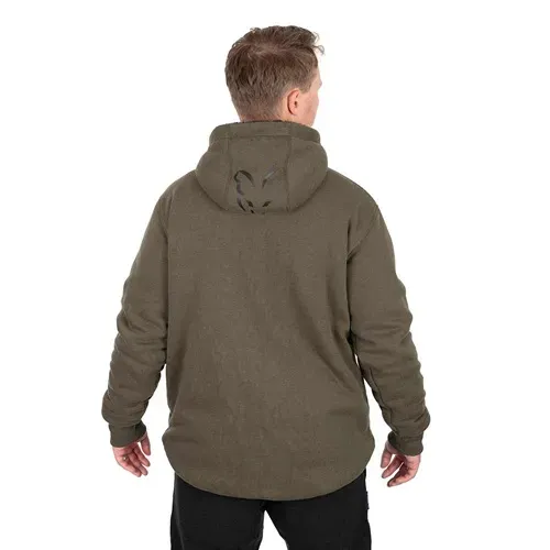 Fox Collection Sherpa Jacket Green & Black Size XL