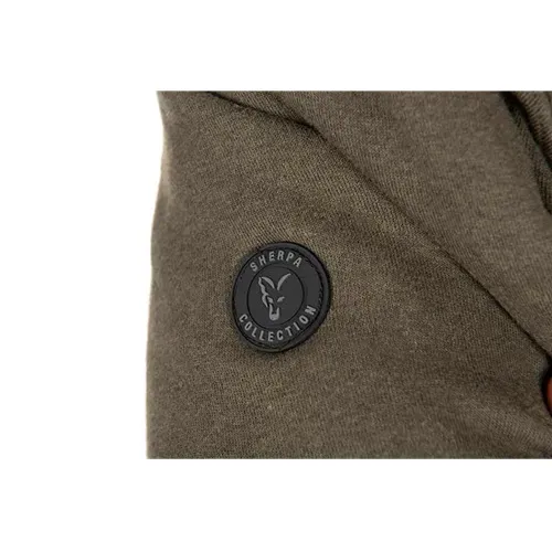 Fox Collection Sherpa Jacket Green & Black Size XL
