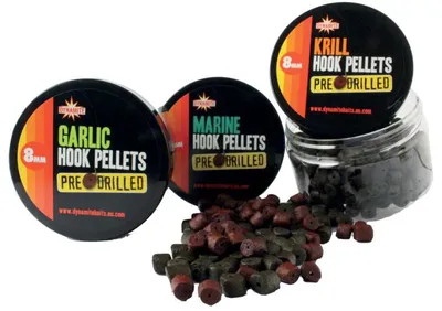 DYNAMITE BAITS PRE BRILLED HOOK PELLETS GARLIC 8MM DY961