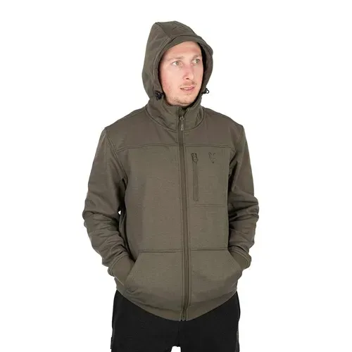 Fox Collection Soft Shell Jacket Green & Black Size M