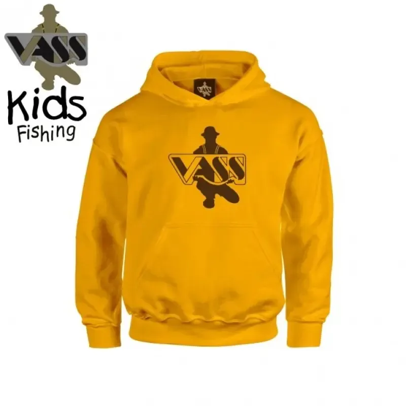 VASS KIDS HOODY VU7J YELLOW YEARS OLD SIZE 3-4 VU7J34