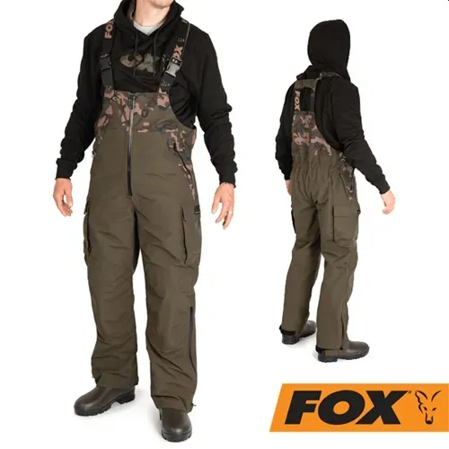 Fox Aquos Tri Layer Salopettes Khaki Camo Size M