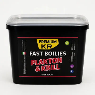 Krom Quality KR Premium Fast Boilies Solubles Plakton & Krill 20mm 5kg