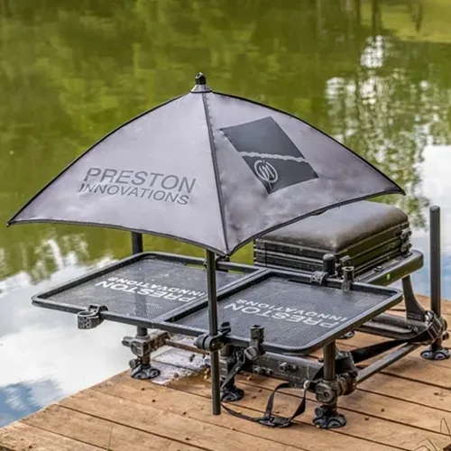 PRESTON INNOVATIONS OFFBOX GREY BAIT BROLLY P0110076