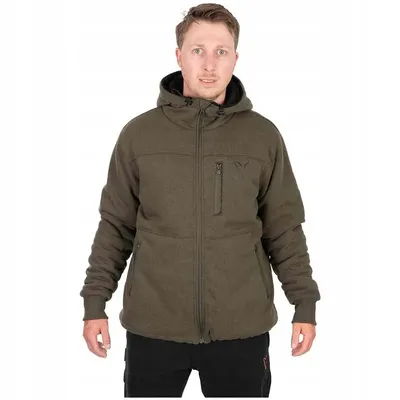 Fox Collection Sherpa Jacket Green & Black Size 3XL