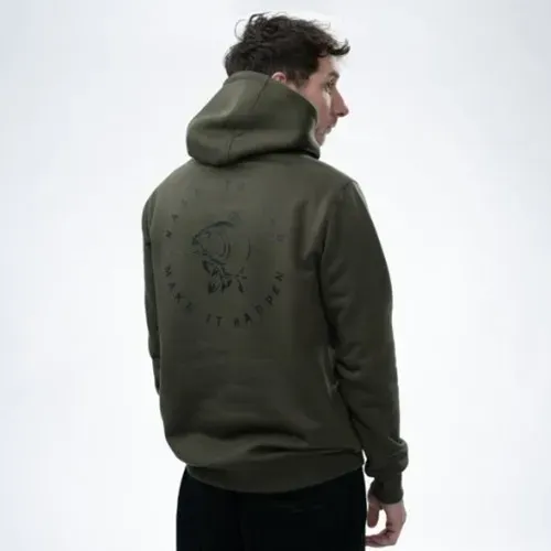 Nash Make It Happen Carp Logo Hoodie Green Size S