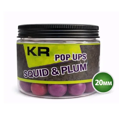 Krom Quality KR500 Pop Ups Squid Plum Multicolor 20mm