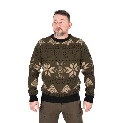 FOX FESTIVE JUMPER KHAKI TAN BLACK SEZE 2XL CFX423