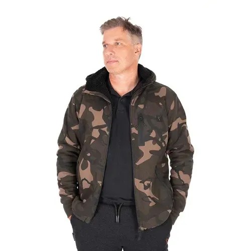 Fox Camo Full Zip Prem Sherpa Lined 310 Hoody 2XL