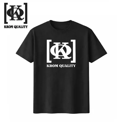 Krom Quality Camiseta Manga Corta Negra Talla S