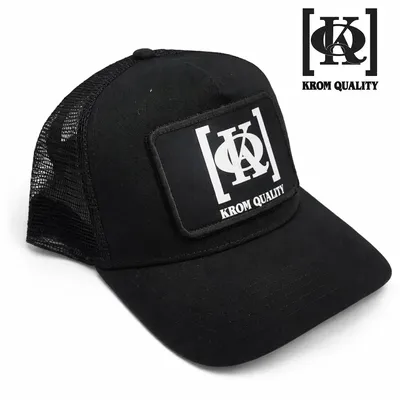 Krom Quality Gorra Negra Parche