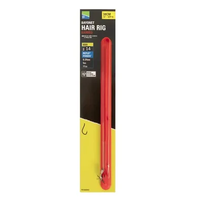 PRESTON INNOVATIONS BAYONET HAIR RIGS 4in 10CM SIZE 14 P0160040