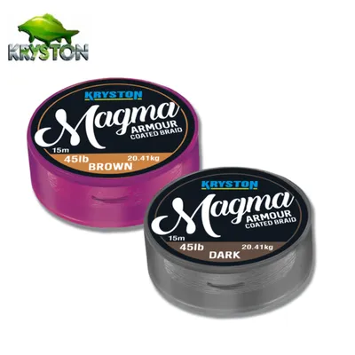 KRYSTON MAGMA ARMOUD COATER BRAID DARK SILT 45LB 15M KR MAG2