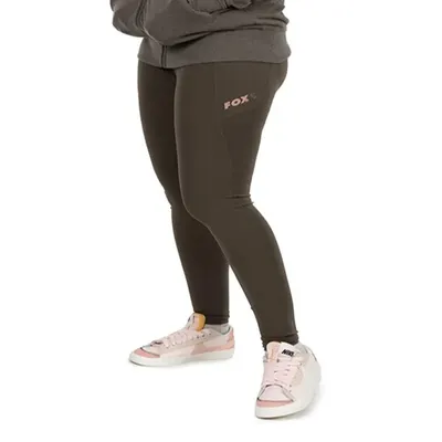 FOX WC WOMEN'S CLOTHING LEGGINGS OLIVE-MAUVE SIZE S  36/38 CWC013