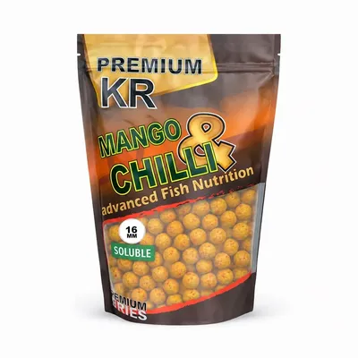 Krom Quality KR Premium Boilies Solubles Mango & Chilli 16mm 800g