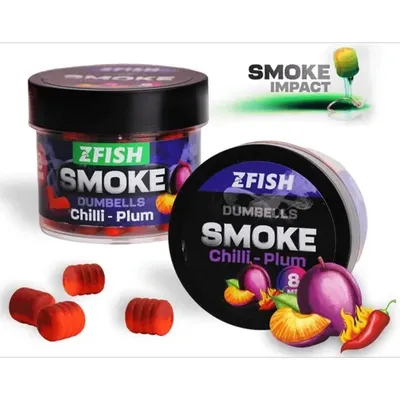 ZFISH SMOKE PO-UP DUMBELLS CHILLI & PLUM 8mm ZF2826