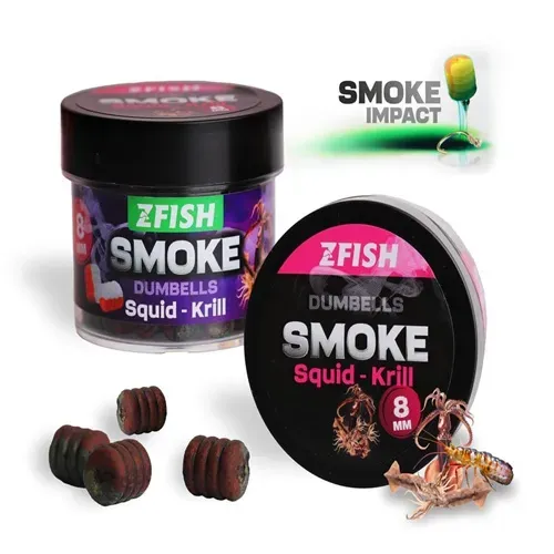 ZFISH SMOKE POP-UP DUMBELLS SQUID & KRILL 8mm ZF2918