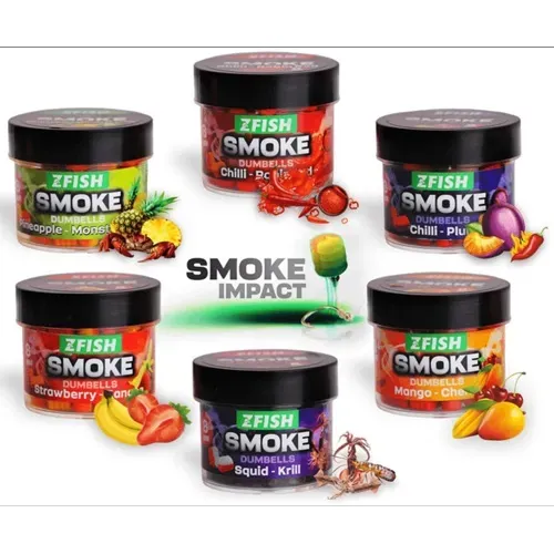 ZFISH SMOKE POP-UP DUMBELLS CHILLI & ROBIN RED 8mm ZF2284