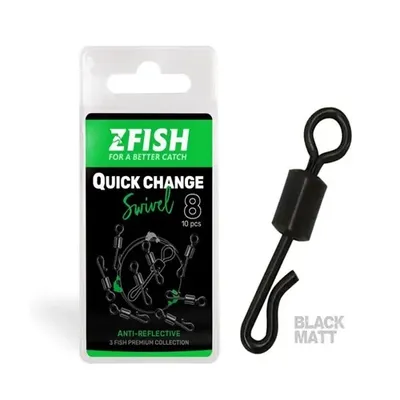 ZFISH QUICK CHANGE SWIVEL MATT 8 ZF4496