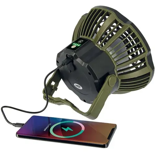 NGT Bivvy Fan Led Light Powerbank Batería externa 3 en 1 Ventilador