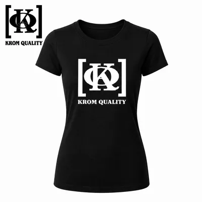 Krom Quality Camiseta Chica Negra Talla M