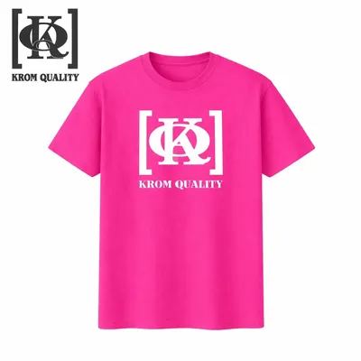 Krom Quality Camiseta Manga Corta Unisex Talla 3XL Fucsia