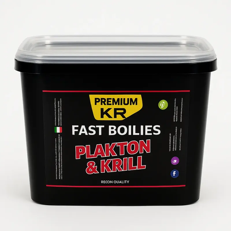 Krom Quality KR Premium Fast Boilies Solubles Plakton & Krill 15mm 5kg