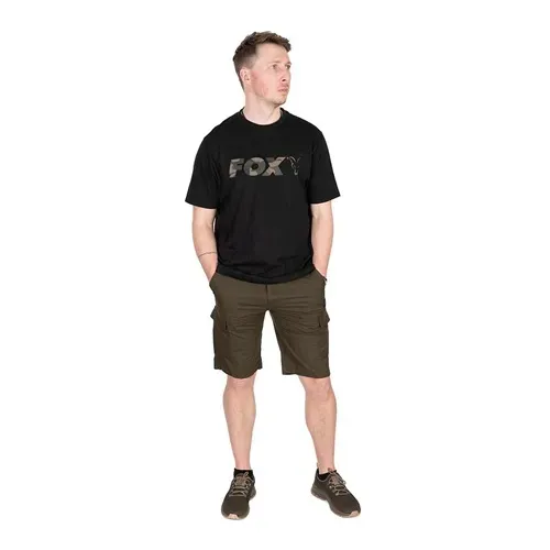 Fox Black & Camo Logo T-Shirt Size 2XL