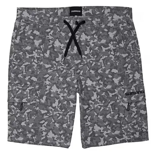 Shimano Cargo Shorts Grey & Camo Size M