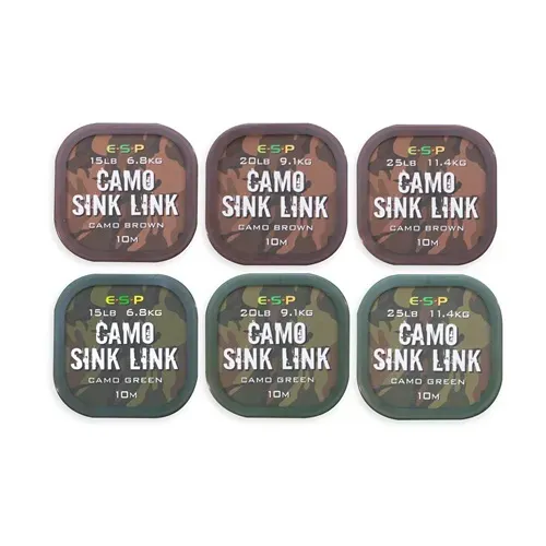 Esp Camo Sink Link Camo Green 15lb 6.8kg 10m