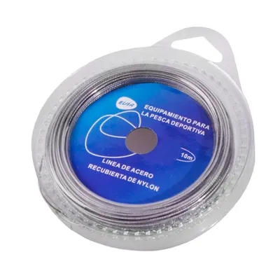 Evia Lca Steel And Nylon Cable Trenzado 40Lb 10m