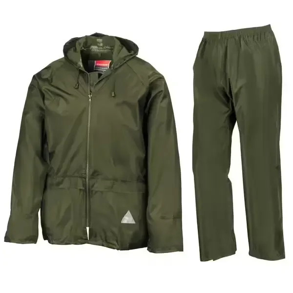 Result Heavyweight Traje Impermeable Waterproof Olive Size L
