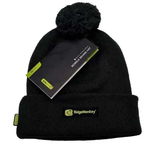 RidgeMonkey Gorro Bobble Beanie Hat Black