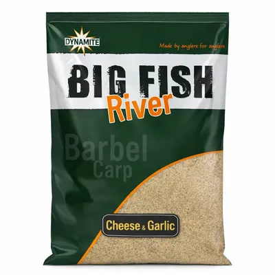 DYNAMITE BAITS GROUNDBAIT BIG FISH RIVER CHEESE & GARLIC 1.8 KG