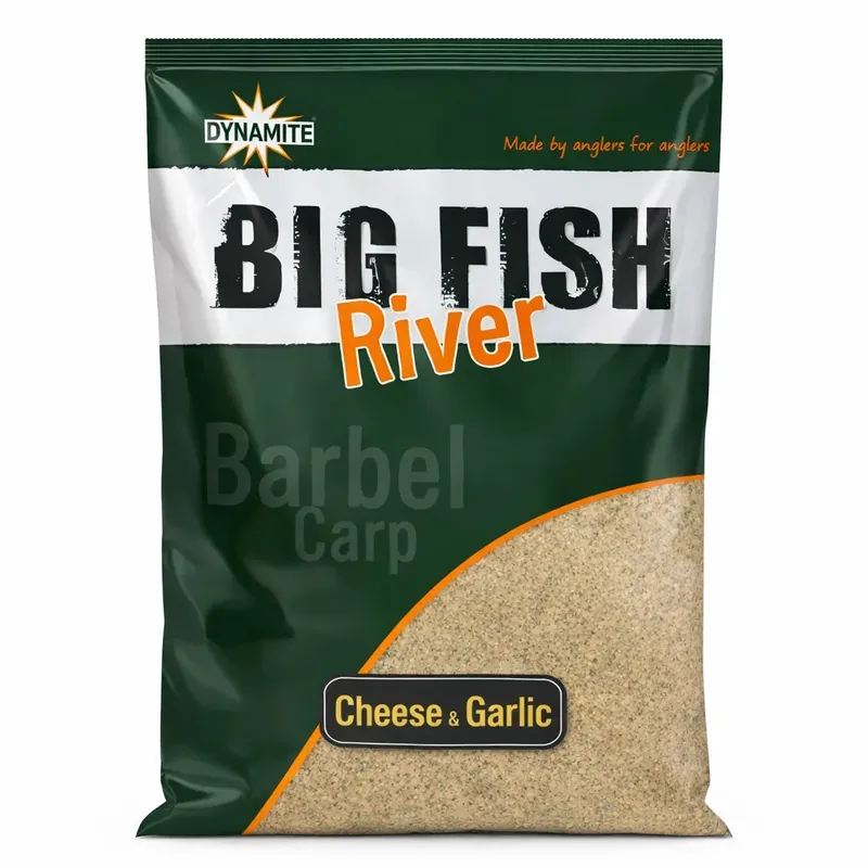DYNAMITE BAITS GROUNDBAIT BIG FISH RIVER CHEESE & GARLIC 1.8 KG