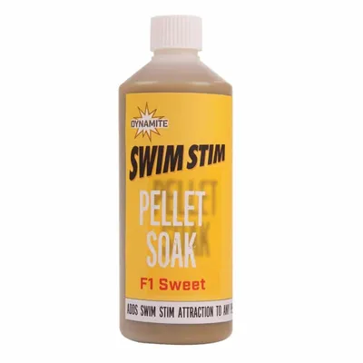 DYNAMITE BAITS SWIM STIM PELLETS SOAK F1 SWEET 500ML DY1424
