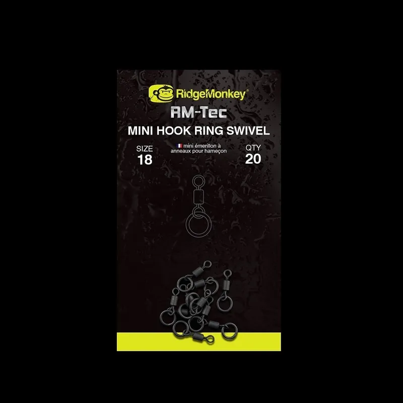 Ridgemonkey Connexion Mini Hook Ring Swivel Size 18