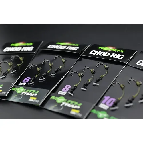 Korda Anzuelos Montados Chod Rig Short Barbed 25cm Size 6