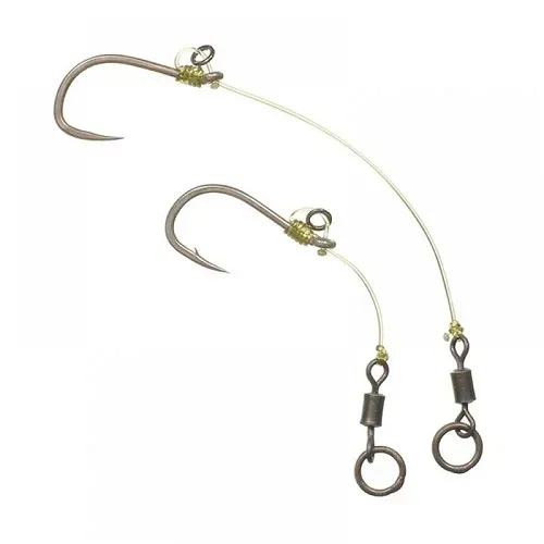 Korda Anzuelos Montados Chod Rig Short Barbed 25cm Size 6