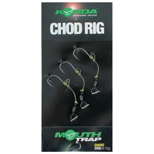 Korda Anzuelos Montados Chod Rig Short 25cm Size 6