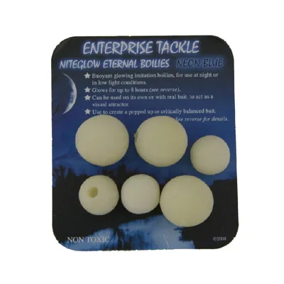 ENTERPRISE TACKLE NITEGLOW ETERNAL BOILIES NEON BLUE